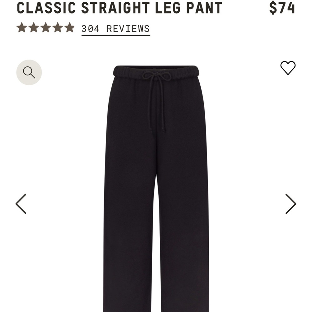 Classic Black Straight Leg Pants